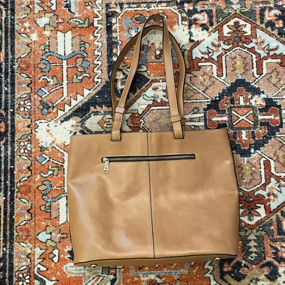 Patricia Nash Danville Leather Tote Brown